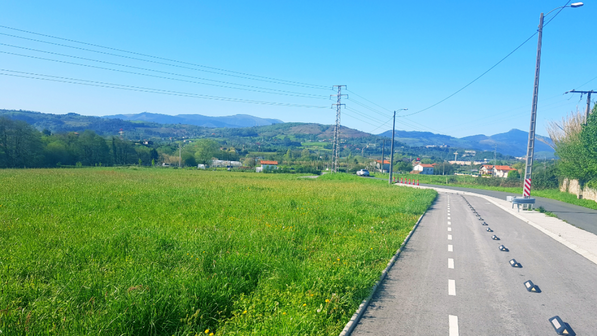 El bidegorri de Loiu va hacia adelante