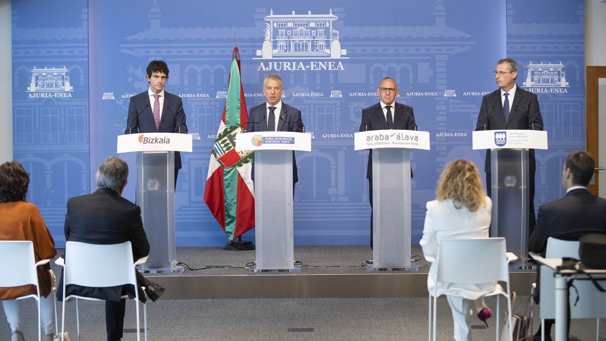 El Gobierno Vasco y las diputaciones forales acuerdan importantes medidas fiscales para paliar los efectos de la inflación 