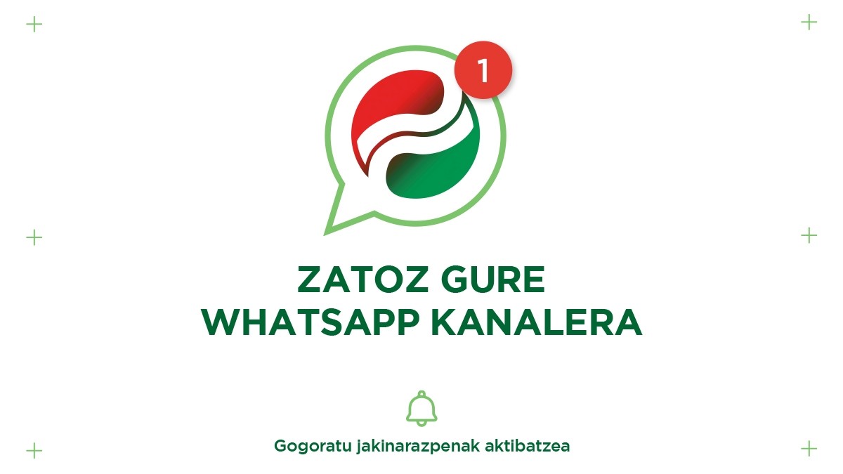 WhatsApp Kanala abiarazi du EAJ-PNVk, alderdikideekin eta gizartearekin berehalakotasunez kontaktatzeko molde berri eta zuzena 
