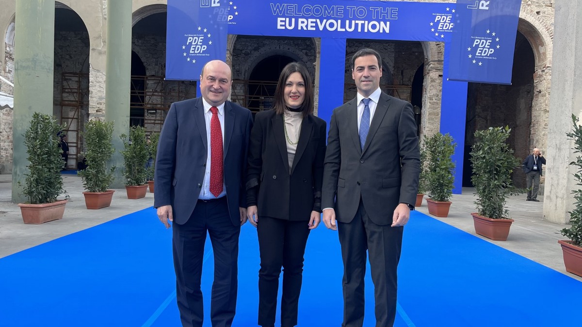 Andoni Ortuzar Bruselan izango da ostiralean, Europako Alderdi Demokrataren 20. urteurrenean