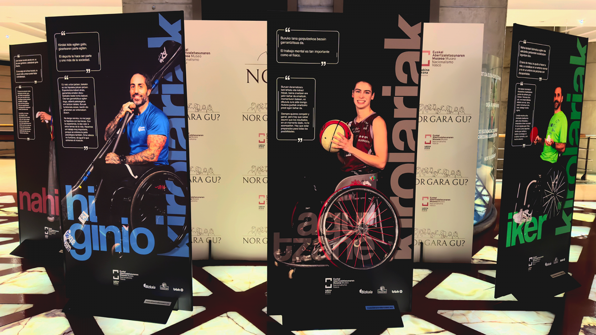 El Museo del Nacionalismo Vasco acerca las vivencias de las y los deportistas paralímpicos vascos con la exposición Kirolariak