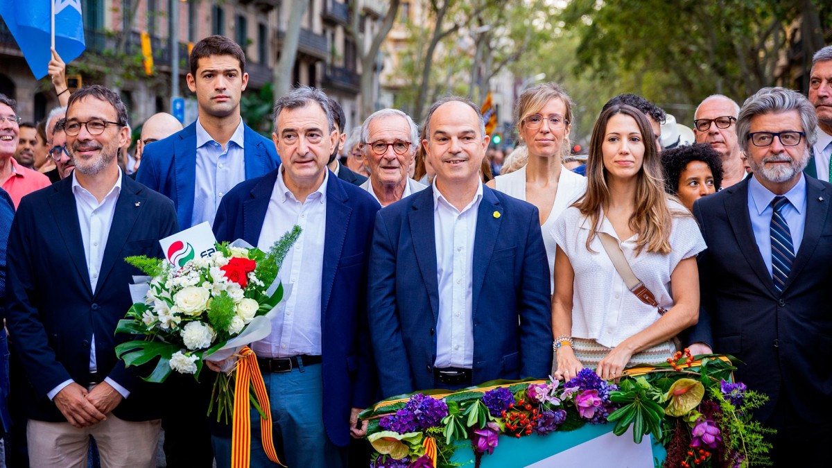 Aitor Esteban muestra el respeto de EAJ-PNV al pueblo catalán en la Diada y recuerda la unión de Euskadi y Catalunya en 
