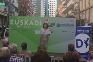 Mitin Benidorm. Izaskun Bilbao Barandica, Lluis Bertomeu