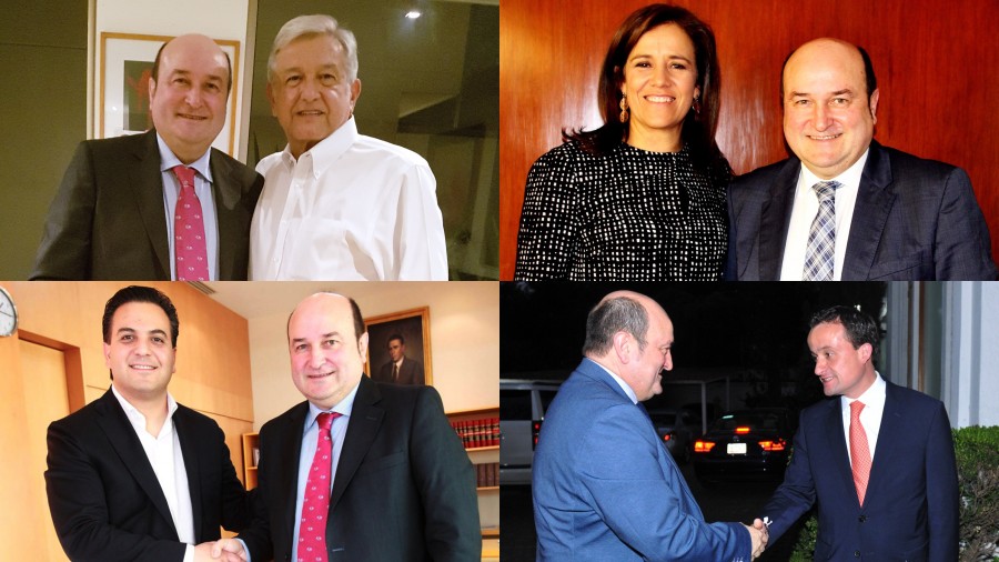 Ortuzar se reúne con López Obrador, principal aspirante a la Presidencia de México, y con el presidente del PAN, Damián Zepeda
