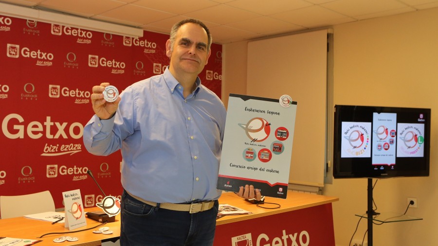 Getxok Euskararen Laguna diren saltokien sarea aurkeztu du