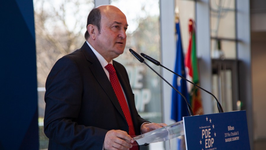 Ortuzar eta Atutxa dira ostiralean Erroman Europako Alderdi Demokrataren Kongresura joango den EAJ-PNVren ordezkaritzaren buru 