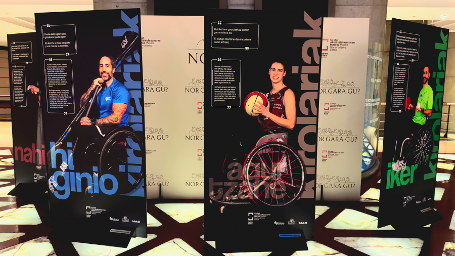 El Museo del Nacionalismo Vasco acerca las vivencias de las y los deportistas paralímpicos vascos con la exposición Kirolariak