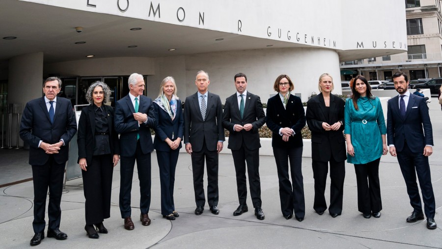 El Gobierno Vasco y la Diputación de Bizkaia estrechan lazos con la Fundación Solomon R. Guggenheim en Nueva York